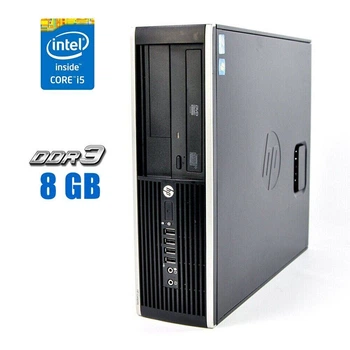 Компьютер HP Compaq 8300 Elite SFF / Intel Core i5-3450 (4 ядра по 3.1 - 3.5 GHz) / 8 GB DDR3 / 512 GB SSD / Intel HD Graphics 2500 / DVD-ROM б/у
