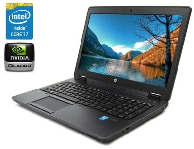Мобільна робоча станція HP ZBook 15 G1 / 15.6" (1920x1080) IPS / Intel Core i7-4900MQ (4 (8) ядра по 2.8 - 3.8 GHz) / 16 GB DDR3 / 256 GB SSD / nVidia Quadro K2100M, 2 GB GDDR5, 128-bit / WebCam / DVD-ROM / Win 10 Pro б/в