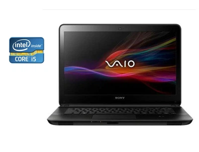 Ноутбук Б-класс Sony Vaio SVF153B1YL / 15.6" (1920x1020) TN / Intel Core i5-4200U (2 (4) ядра по 1.6 -2.6 GHz) / 8 GB DDR3 / 1000 GB HDD / Intel HD Graphics 4400 / WebCam б/у