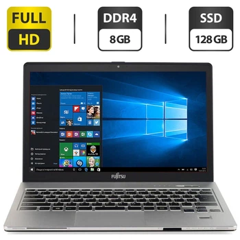 Ультрабук Б-класс Fujitsu LifeBook S936 / 13.3" (1920x1080) TN / Intel Core i7-6600U (2 (4) ядра по 2.6 - 3.4 GHz) / 8 GB DDR4 / 128 GB SSD / Intel HD Graphics 520 / WebCam / VGA б/у