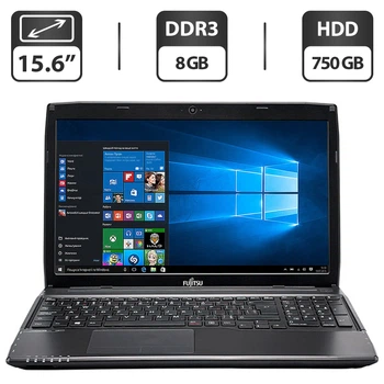 Ноутбук Б-класс Fujitsu LifeBook AH544 / 15.6'' TN / Core i5-4200M (2(4) ядра по 2.5-3.1 GHz) / 8GB DDR3 / 750GB HDD / GeForce GT 720M, 2GB DDR3, 64-bit / WebCam / DVD-ROM / VGA б/у