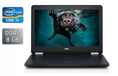 Нетбук Dell Latitude E5270 / 12.5" (1366x768) TN / Intel Core i5-6200U (2 (4) ядра по 2.3 - 2.8 GHz) / 8 GB DDR4 / 240 GB SSD / Intel HD Graphics 520 / WebCam / Windows 10 б/у