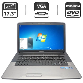 Ноутбук Medion Akoya E7220 / 17.3" (1600x900) TN / Intel Core i3-2310M (2 (4) ядра по 2.4 GHz) / 6 GB DDR3 / 500 GB HDD / Intel HD Graphics 3000 / WebCam / DVD-ROM б/в
