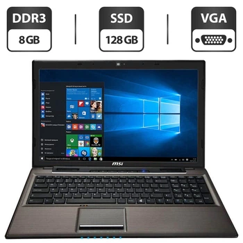 Ноутбук MSI CR61 / 15.6" TN / Intel Core i3-4100M (2(4) ядра по 2.5GHz) / 8GB DDR3 / 128GB SSD / HD Graphics 4600 / WebCam / VGA / HDMI б/у
