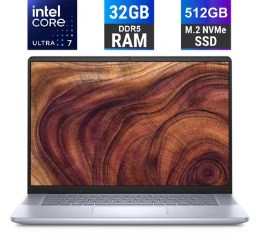 Ноутбук Dell Inspiron 16 Plus 7640 / 16" (1920x1200) IPS Touch / Intel Core Ultra 7 155H (16 (22) ядер по 1.4 - 4.8 GHz) / 32 GB DDR5 / 512 GB SSD M.2 / Intel Arc graphics / WebCam / Fingerprint / HDMI б/в