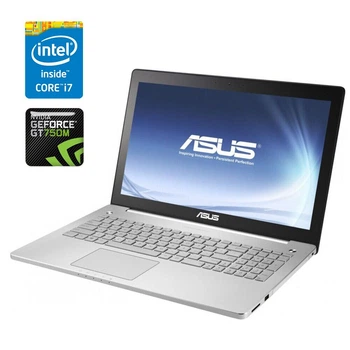 Ноутбук Б-класс Asus N550J / 15.6" (1920x1080) TN / Intel Core i7-4700HQ (4 (8) ядра по 2.4 - 3.4 GHz) / 16 GB DDR3 / 525 GB SSD / nVidia GeForce GT 750M, 2 GB GDDR3, 128-bit / WebCam б/у
