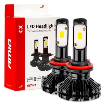 Світлодіодна лампа AMIO CX Series H8 H9 H11 2018 2шт (01077)