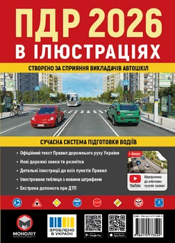 Правила дорожнього руху (ПДР) 2026 в ілюстраціях.