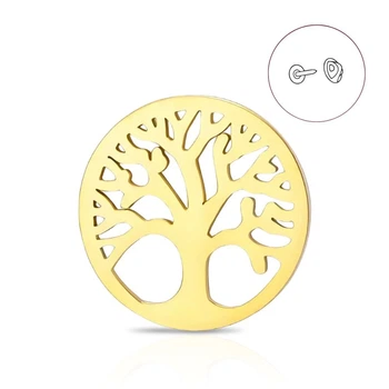 Значок (пин) BROCHE брошь бижутерия Дерево Жизни золотистый BRGV114905