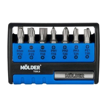 Комплект біт із магнітним тримачем MOLDER 25 мм 15 штук для шурупокрута (MT70015)