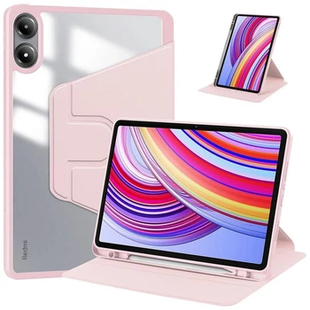 Чохол TPUCristal Pen holder 360 для Xiaomi Redmi Pad 2 Pro 12.1 Світло-рожевий