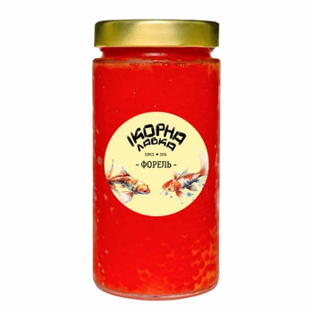 Красная икра форели банка 500г Ікорна лавка