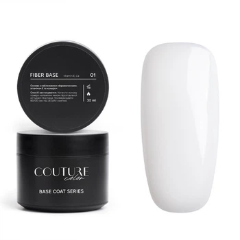 База для гель-лака Couture Colour Fiber Base FB 01 Clear Milk 30 мл (2907928999561)