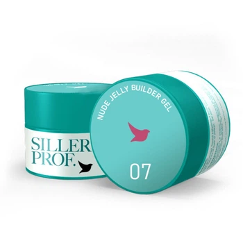 Гель для наращивания Siller Professional Nude Jelly Builder Gel 07 в баночке красно-терракотовый с шиммером 15 мл