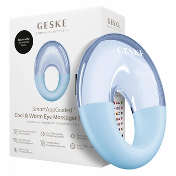 Массажер для глаз GESKE Cool&Warm Eye Massager 7в1 аквамариновый