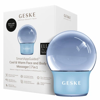 Массажер для лица и тела GESKE Cool&Warm Face and Body Massager 7в1 аквамариновый