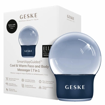 Массажер для лица и тела GESKE Cool&Warm Face and Body Massager 7в1 синий