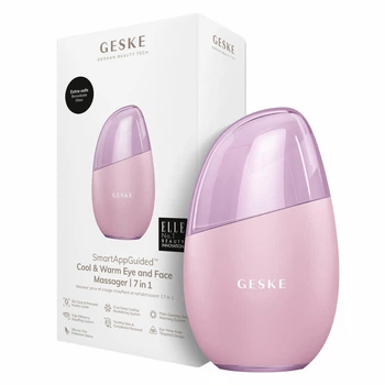 Массажер для лица GESKE Cool&Warm Eye and Face Massager 7в1 розовый
