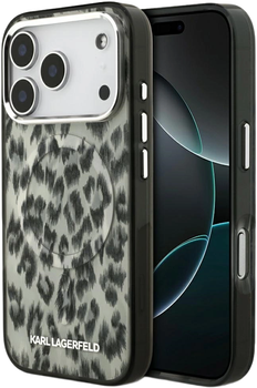 Etui Karl Lagerfeld IML Leopard Pattern MagSafe do Apple iPhone 17 Pro Brown (KLHMP17LHDLEOICW)