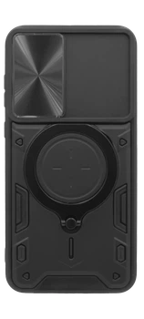 Чохол-накладка Hybrid CamOff + Big Ring для Samsung A12/ M12 Black