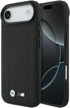 Etui BMW M Quilted Logo MagSafe do Apple iPhone 17 Air Black (BMHMP17M25PSECHK)