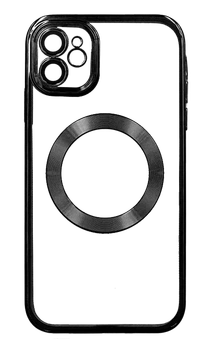 Чохол силіконовий Electroplating Circle для iPhone 11 Black