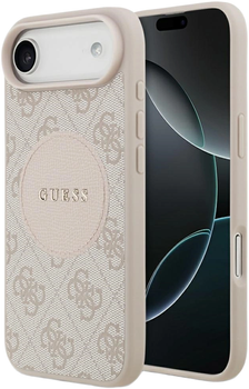 Etui Guess 4G Circle Classic Logo MagSafe do Apple iPhone 17 Air Pink (GUHMP17MP4PGRSGP)