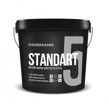 Акриловая интерьерная краска Farbmann Standart 5 матовая 4.5л