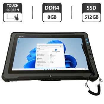 Защищенный планшет Getac F110 G4 / 11.6" (1920x1080) IPS Touch / Intel Core i5-7200U (2 (4) ядра по 2.5 - 3.1 GHz) / 8 GB DDR4 / 512 GB SSD / Intel HD Graphics 620 / WebCam / Стилус / Два АКБ б/у
