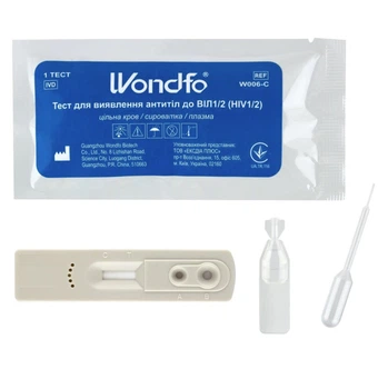 Тест на ВИЧ 1/2 (HIV 1/2) WONDFO W006-C, 1 шт