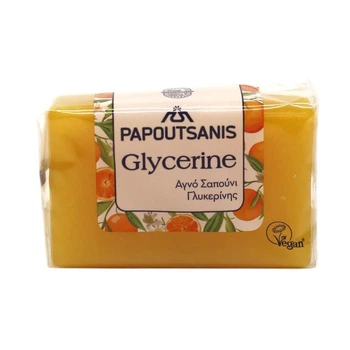 Твердое глицериновое мыло Papoutsanis Yellow 125 г