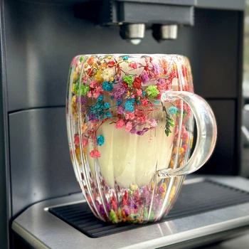 Чашка с ручкой с сухоцветами “Color Bloom”, 350 мл