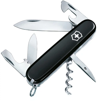Ніж складаний, мультитул Victorinox Spartan (91мм, 12 функцій), чорний, блістер 1.3603.3B1