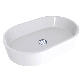 Умивальник Miraggio Sorrento 550C, miramarble, білий глянцевий