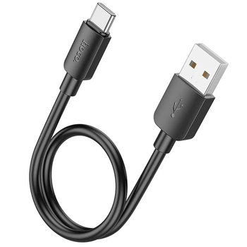 Зарядний кабель Hoco X96 Type-C 27W 3A 0.25m Black