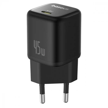 Зарядний пристрій Baseus PicoGo GaN 1C 45W Cosmic Black (P10176800123-00)