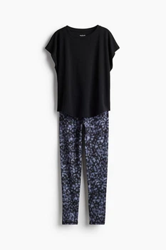 Лосини H&M 1058368017 122-128см фіолетовий принт