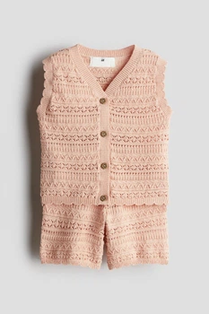 Шорти H&M 1275557 рожевий 122-128см
