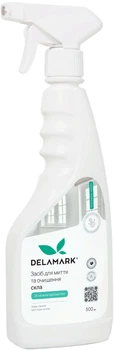 Засіб для миття скла Delamark зі свіжим ароматом 0.5 л (4820152330635)
