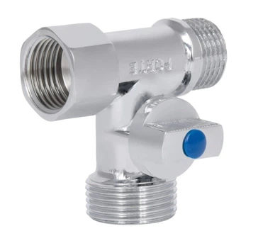 Кран кульовий приладовий Thermo Alliance Forte 1/2"Зх3/4"Зх1/2 В триходовий, PN40 SF186W152015