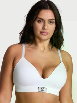 Бюстгальтер Victoria’s Secret Shine Patch T-Shirt Wireless Bra білий розмір 32B