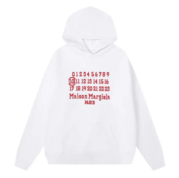 Худи Maison Margiela 7008 белого цвета, размер L
