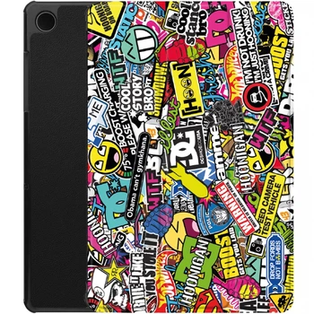 Чохол для Samsung Galaxy Tab A11 Plus 11" Multicolored Inscriptions (69886)
