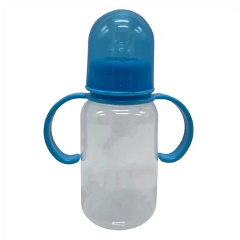 Бутылочка для кормления с ручками Mega Zayka MGZ-0205(Blue) 150 мл