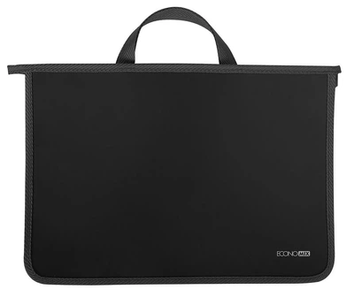 Портфель А4 /E31630-01/ с молнией "Economix" черный (30)