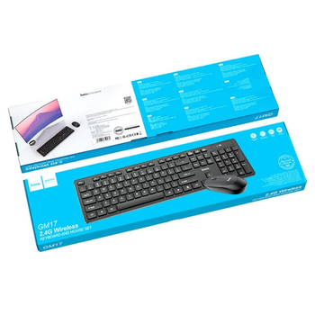 Клавиатура+мышь HOCO GM17 Wireless business keyboard and mouse set black