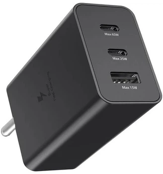 Зарядное устройство Samsung 65W PD power adapter trio сам блок - адаптер