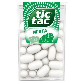 Упаковка драже Tic Tac зі смаком м'яти 18 г * 12 шт