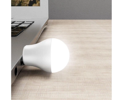 Лампа USB LED 5V 1A 1W 6500K ліхтарик нічник куля