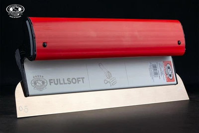 Шпатель Olejnik Fullsoft машинного нанесения 400 мм 0,5 мм пластиковая прорезиненная ручка (1239400G5FS)